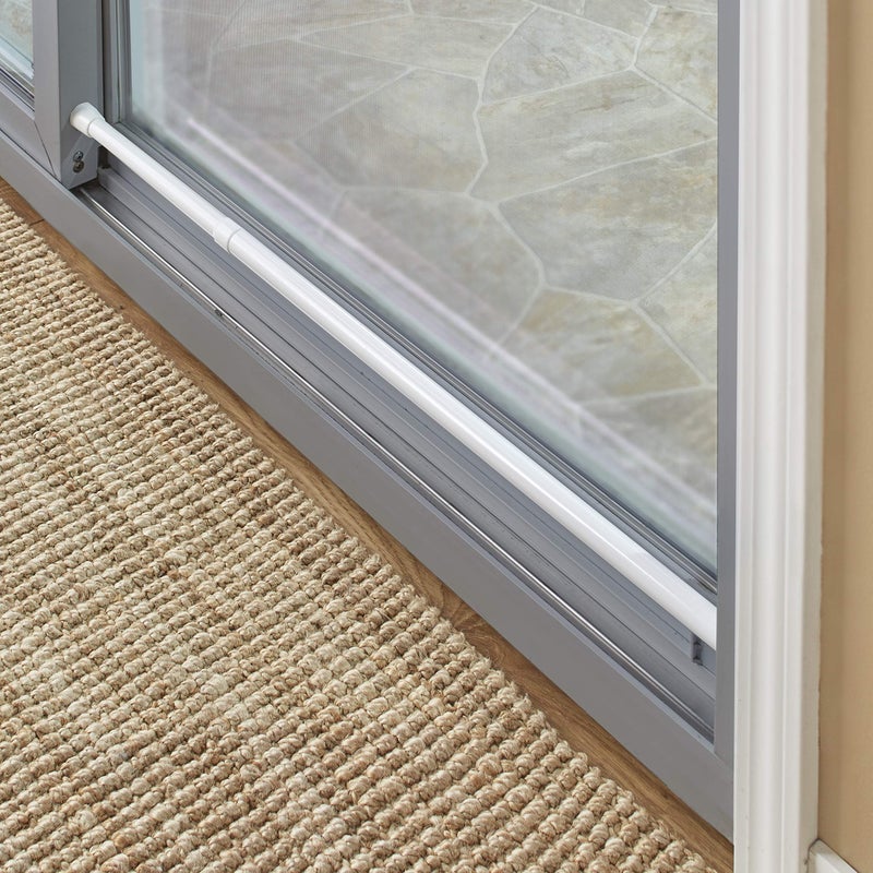 The Lakeside Collection Sliding Telescopic Door Security Bar - Rubber Ends for Friction - Image 1